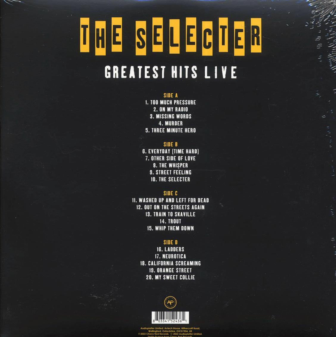 The Selecter - Greatest Hits Live: Minneapolis, 1991 (ltd. ed.) (2xLP) (clear vinyl) Vinyl Record