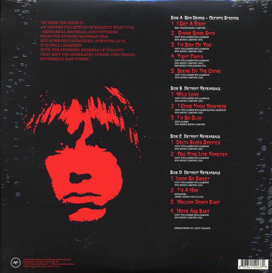 Iggy & The Stooges Move Ass Baby: Live 19721973 2xLP Vinyl Record