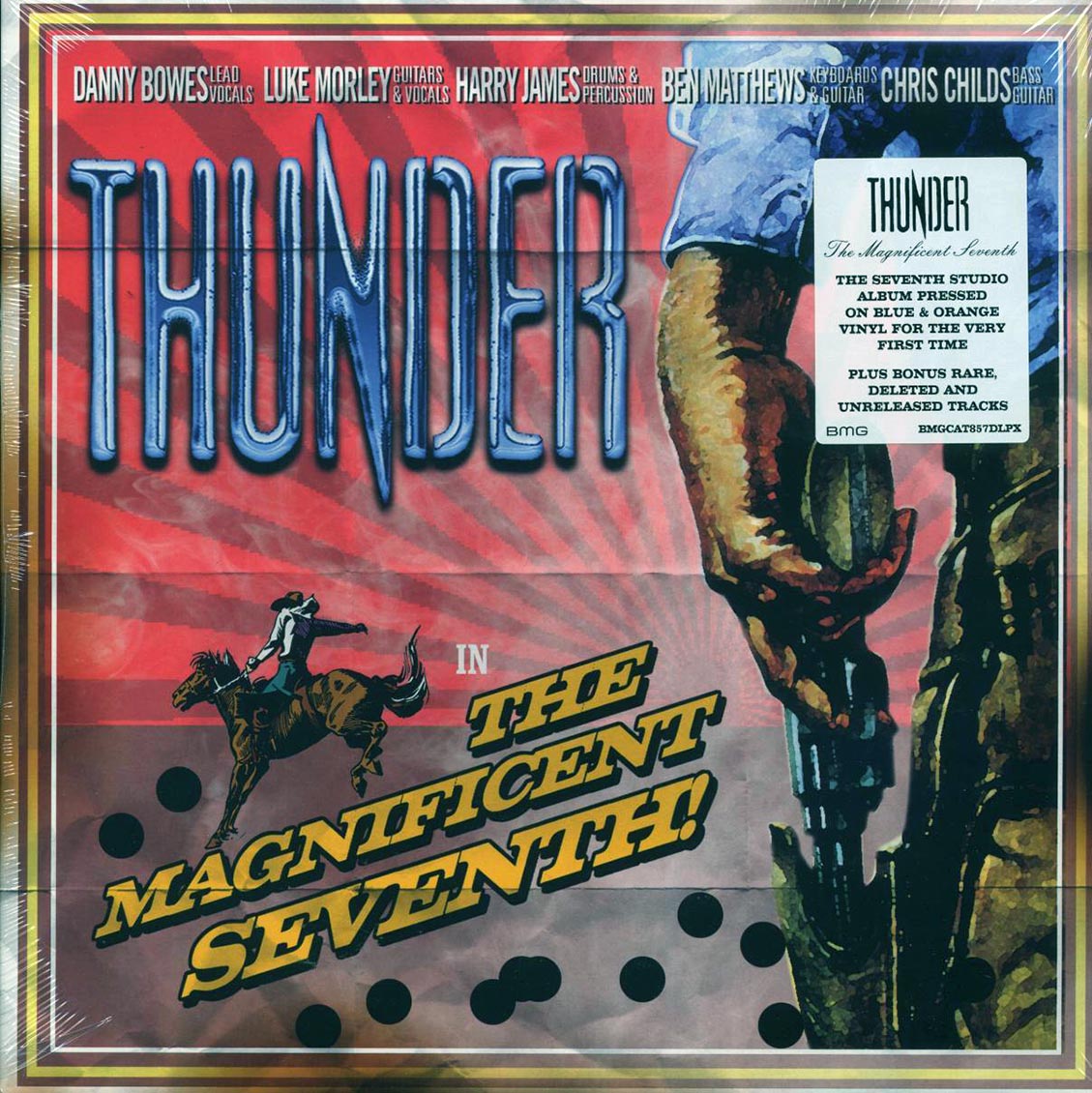 Thunder - The Magnificent Seventh! (+4 bonus tracks) (2xLP) (blue/orange vinyl) Vinyl Record