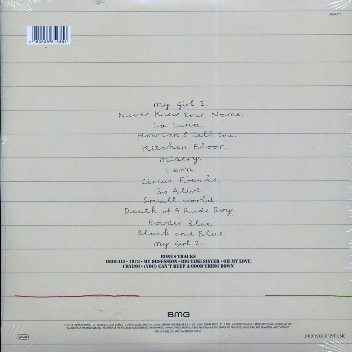 Madness - Oui Oui Si Si Ja Ja Da Da (+7 bonus tracks) (2xLP) (180g) (remastered) Vinyl Record