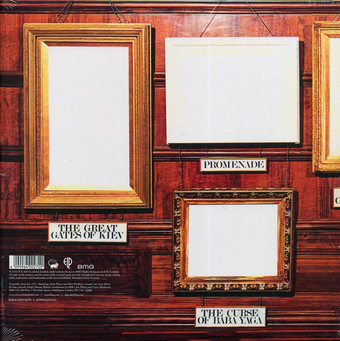 Emerson, Lake & Palmer - Pictures At The Exhibition (RSD 2024) (ltd. ed.) (remastered) (picture disc) Vinyl Record