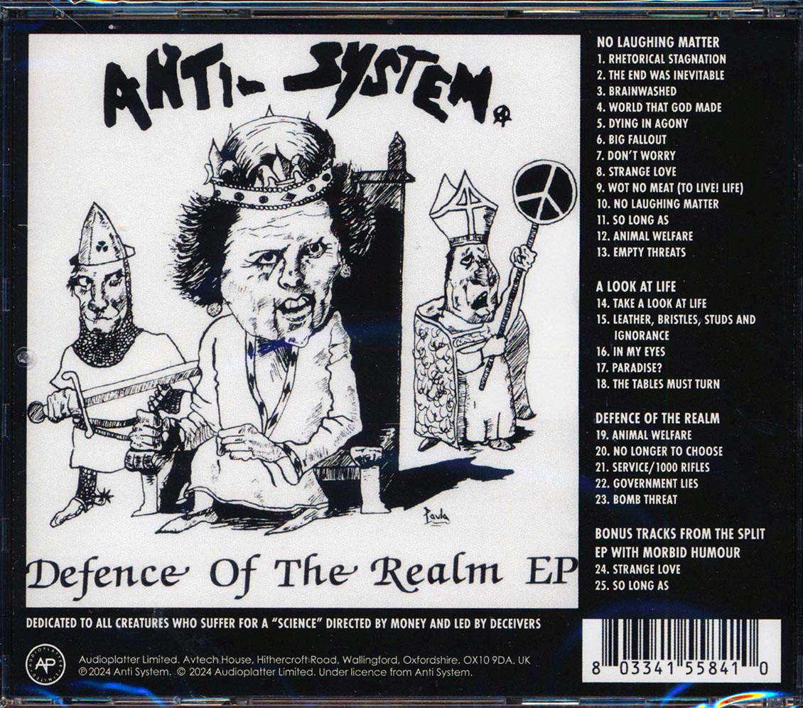 Anti-System - No Laughing Matter: Discography (25 tracks) Music CD