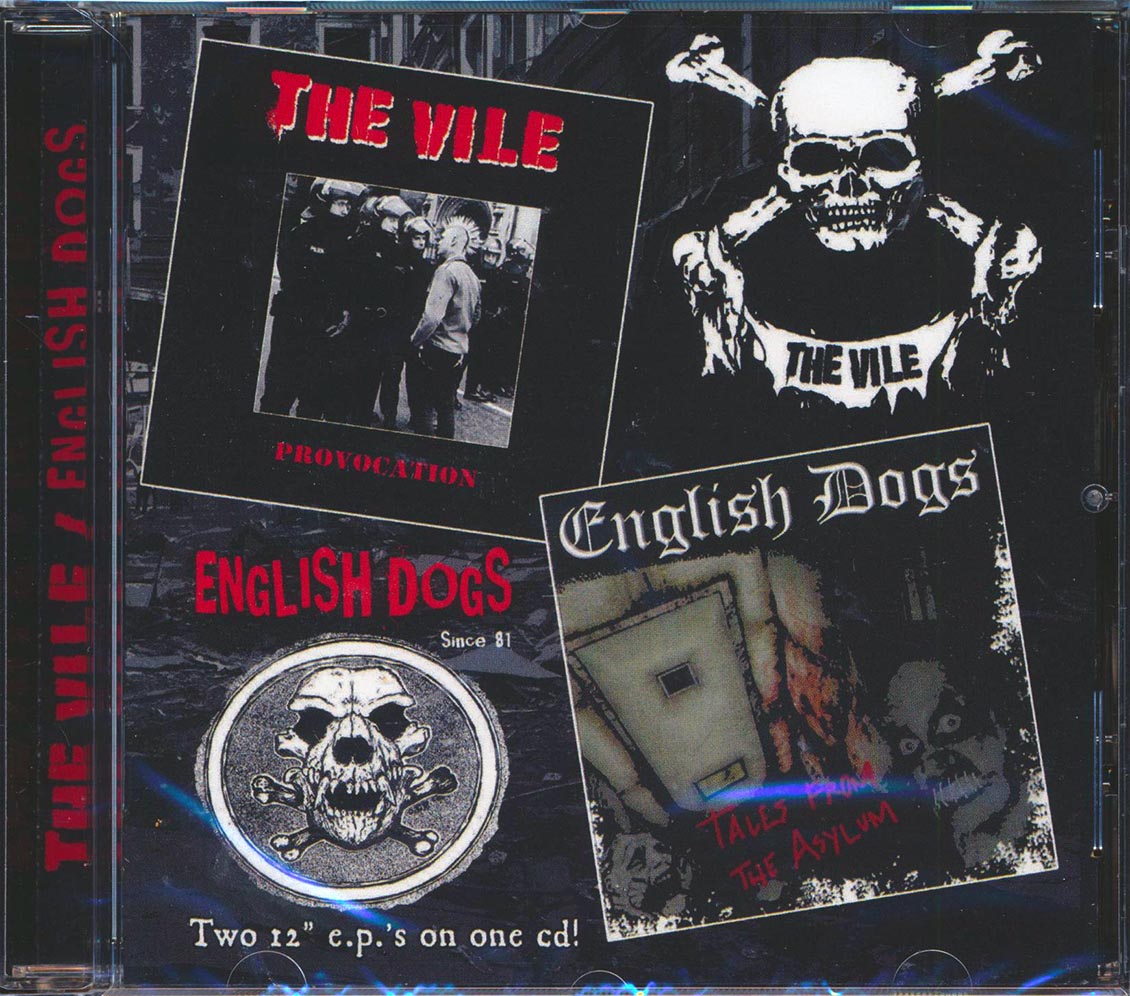 English Dogs The Vile Tales From The Asylum + Provocation 2 albums on 1 CD Music CD
