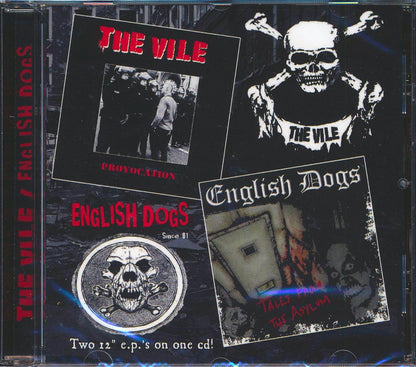 English Dogs The Vile Tales From The Asylum + Provocation 2 albums on 1 CD Music CD