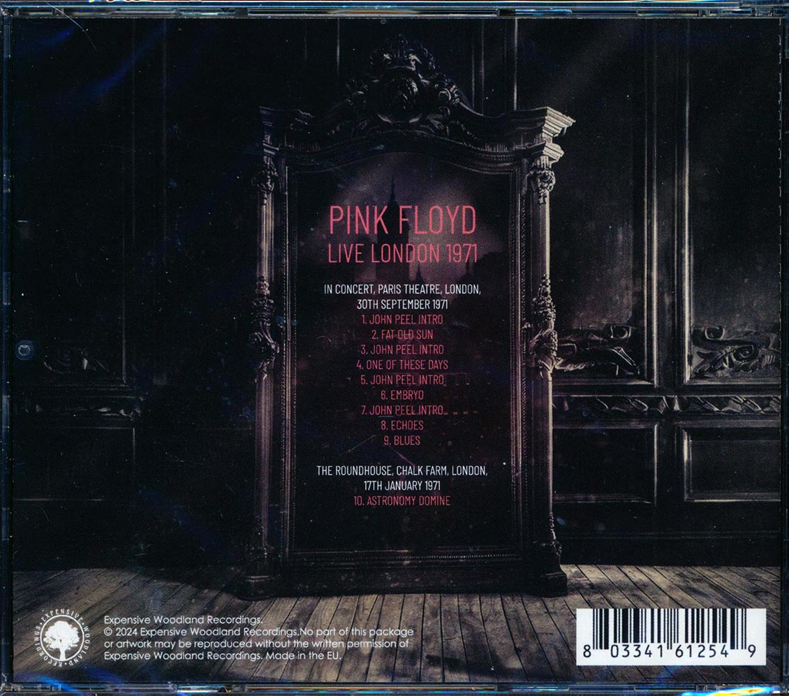 Pink Floyd - Live London 1971 Music CD
