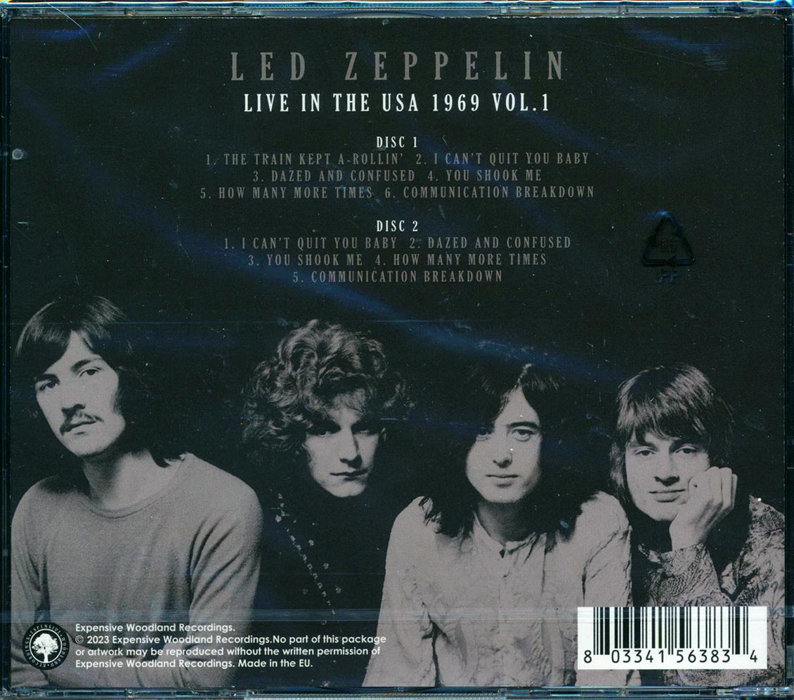 Led Zeppelin Live In The USA 1969 2xCD Music CD
