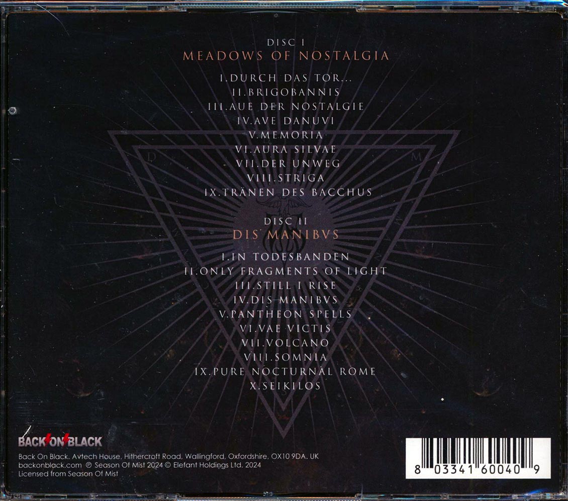 Imperium Dekadenz - Meadows Of Nostalgia + Dis Manibvs (2 albums on 2 CDs) (2xCD) Music CD
