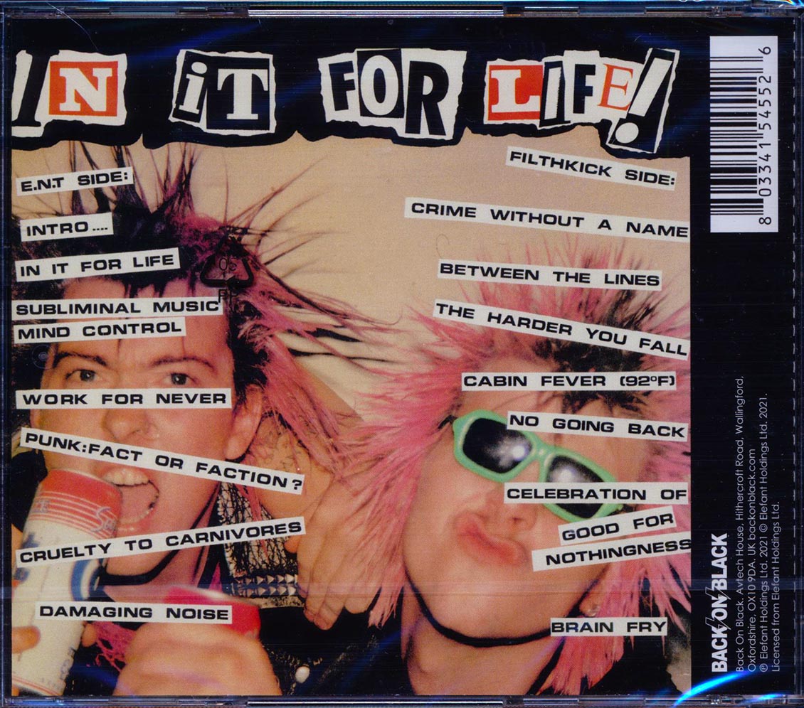 Extreme Noise Terror, Filthkick - In It For Life Music CD