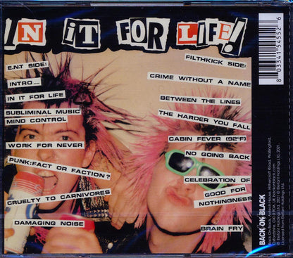 Extreme Noise Terror, Filthkick - In It For Life Music CD