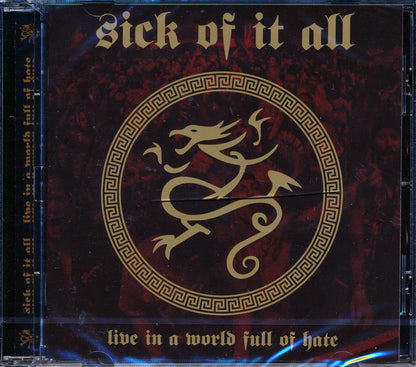 Sick Of It All - Live In A World Full Of Hate (24 tracks) Music CD
