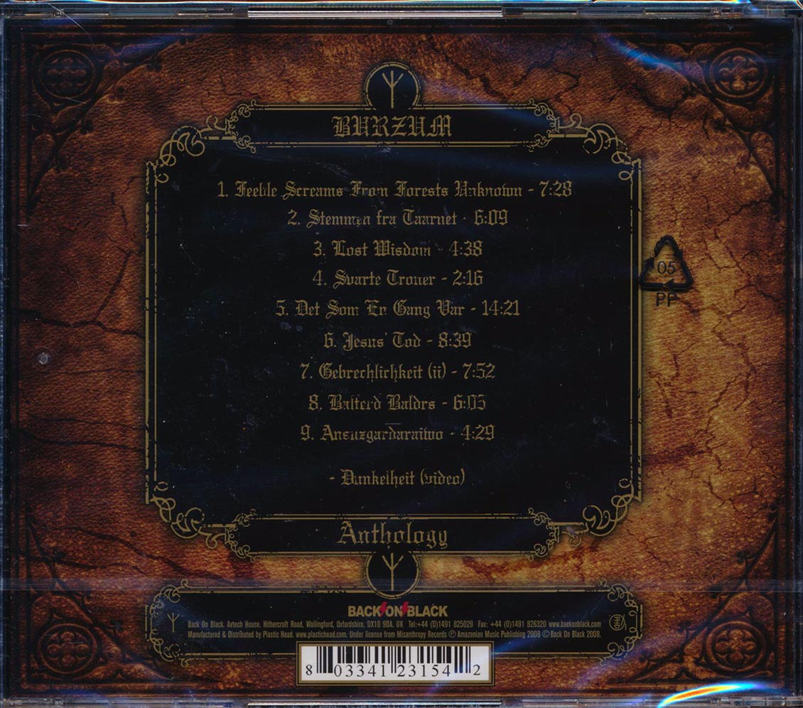 Burzum - Anthology Music CD