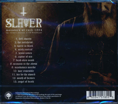 Slayer Monsters Of Rock 1994 Music CD