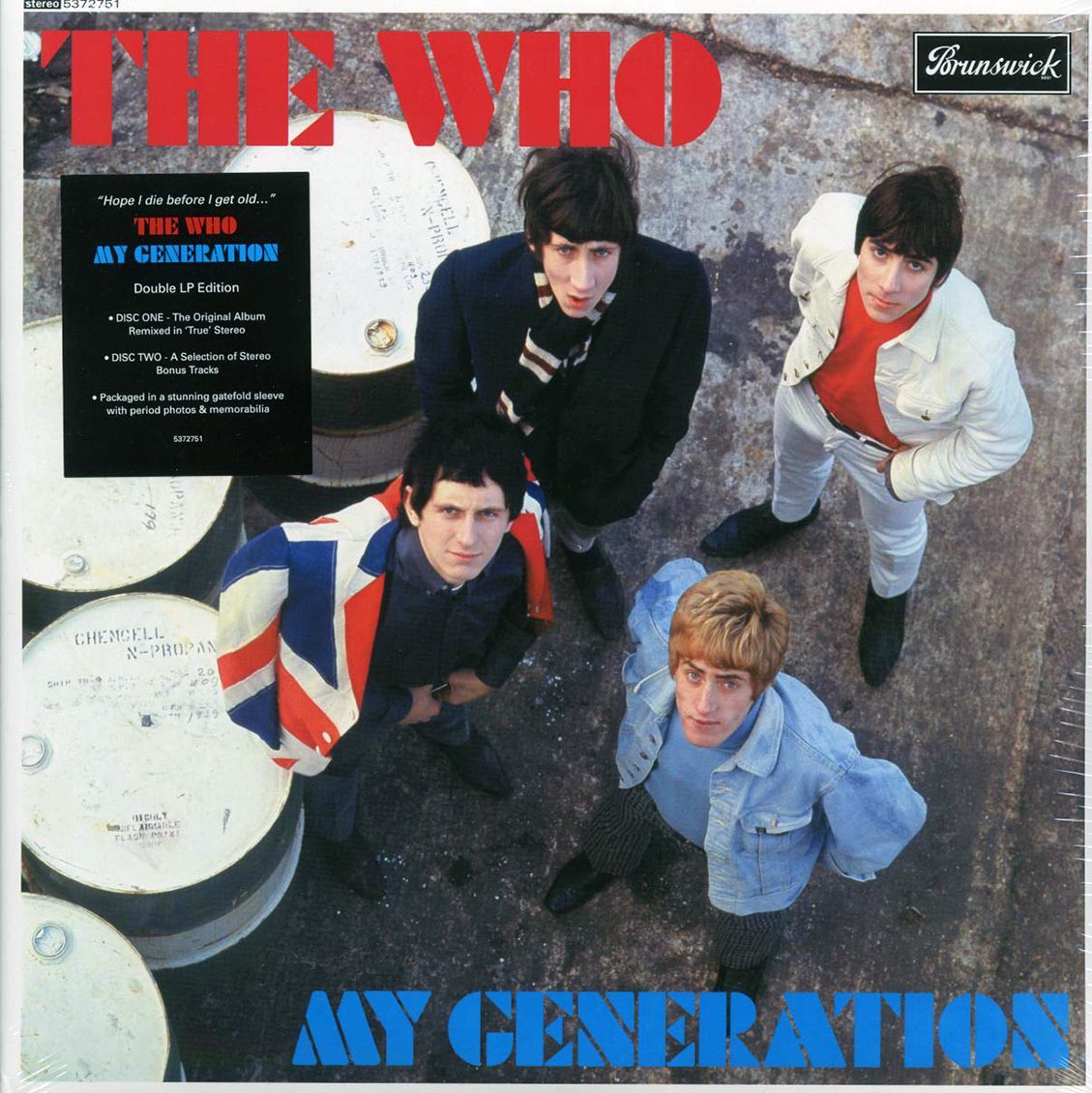 The Who My Generation: Deluxe Edition 14 Bonus Tracks +14 bonus tracks 2xLP remastered Vinyl Record