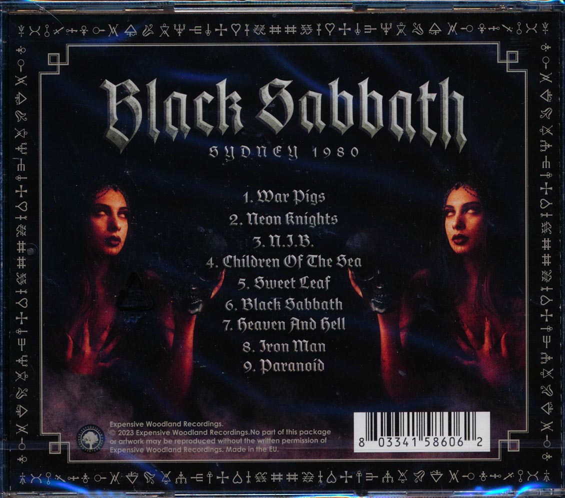 Black Sabbath - Sydney 1980 Music CD