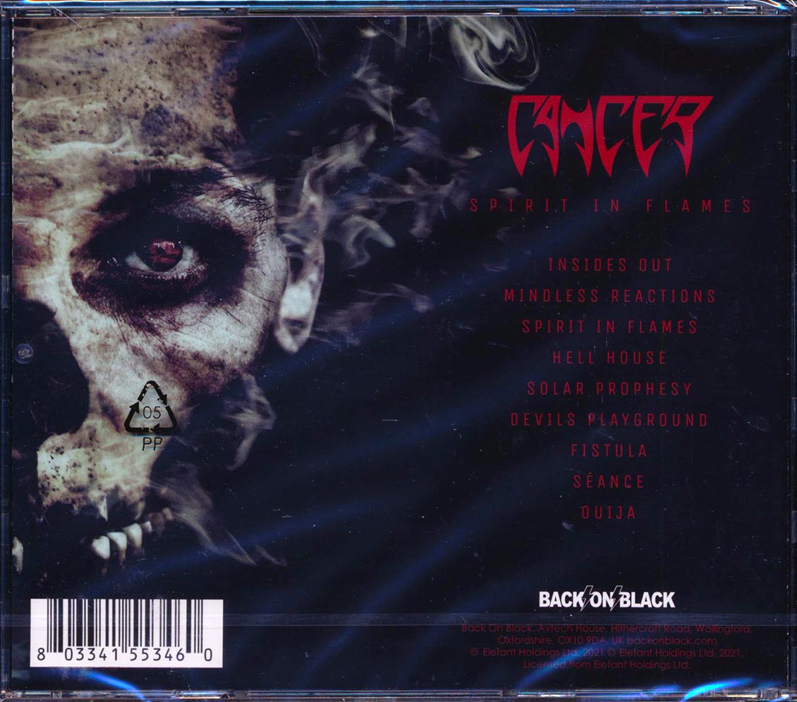 Cancer - Spirit In Flames Music CD