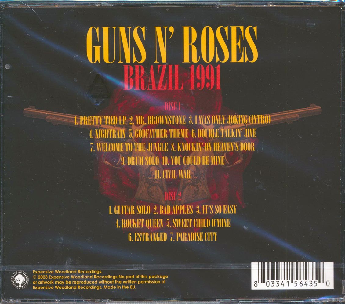 Guns N' Roses Brazil 1991 2xCD Music CD