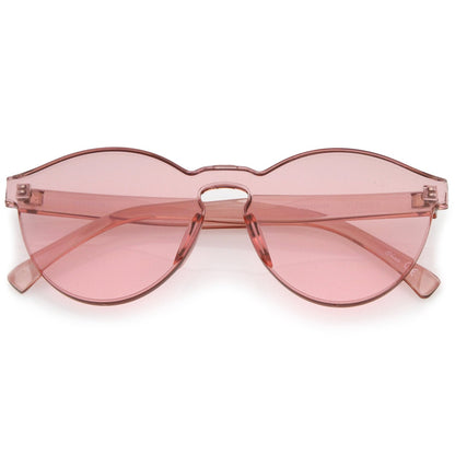 Mono Block Rimless PC Color Tone Lens Sunglasses A555