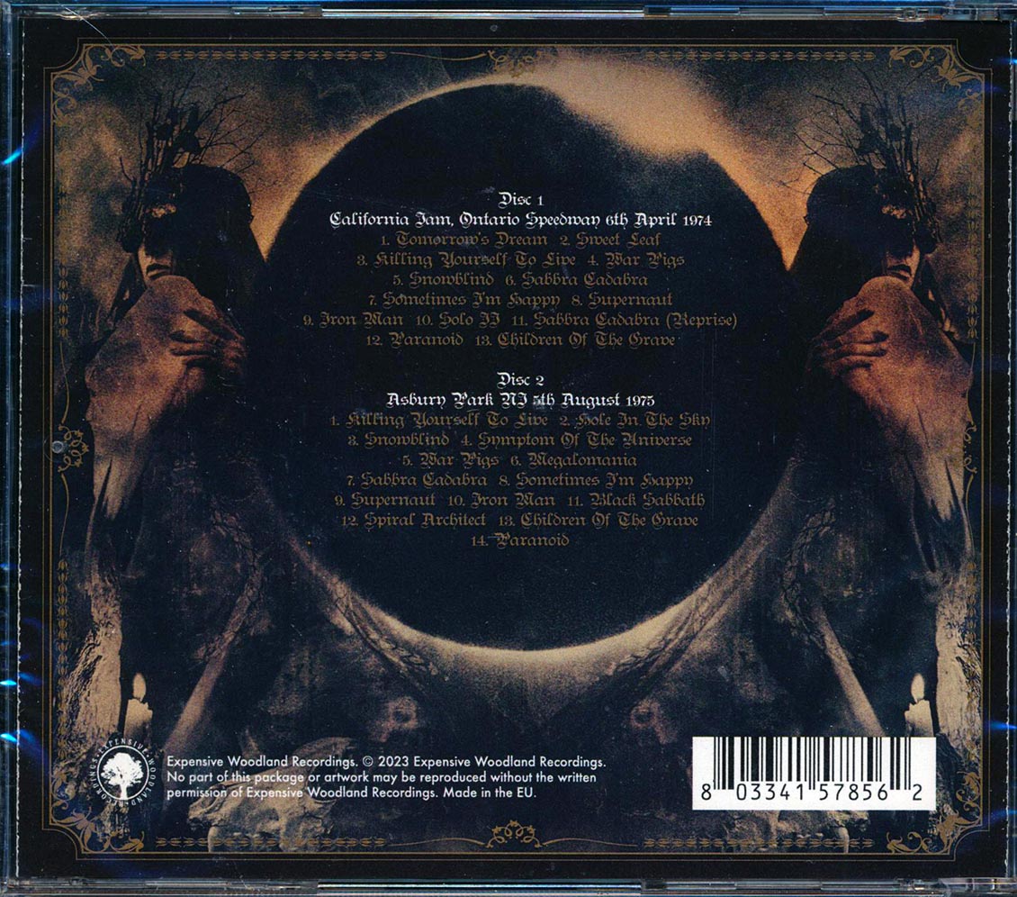 Black Sabbath - Live In The USA 1974 + 1975 (27 tracks) (2xCD) Music CD