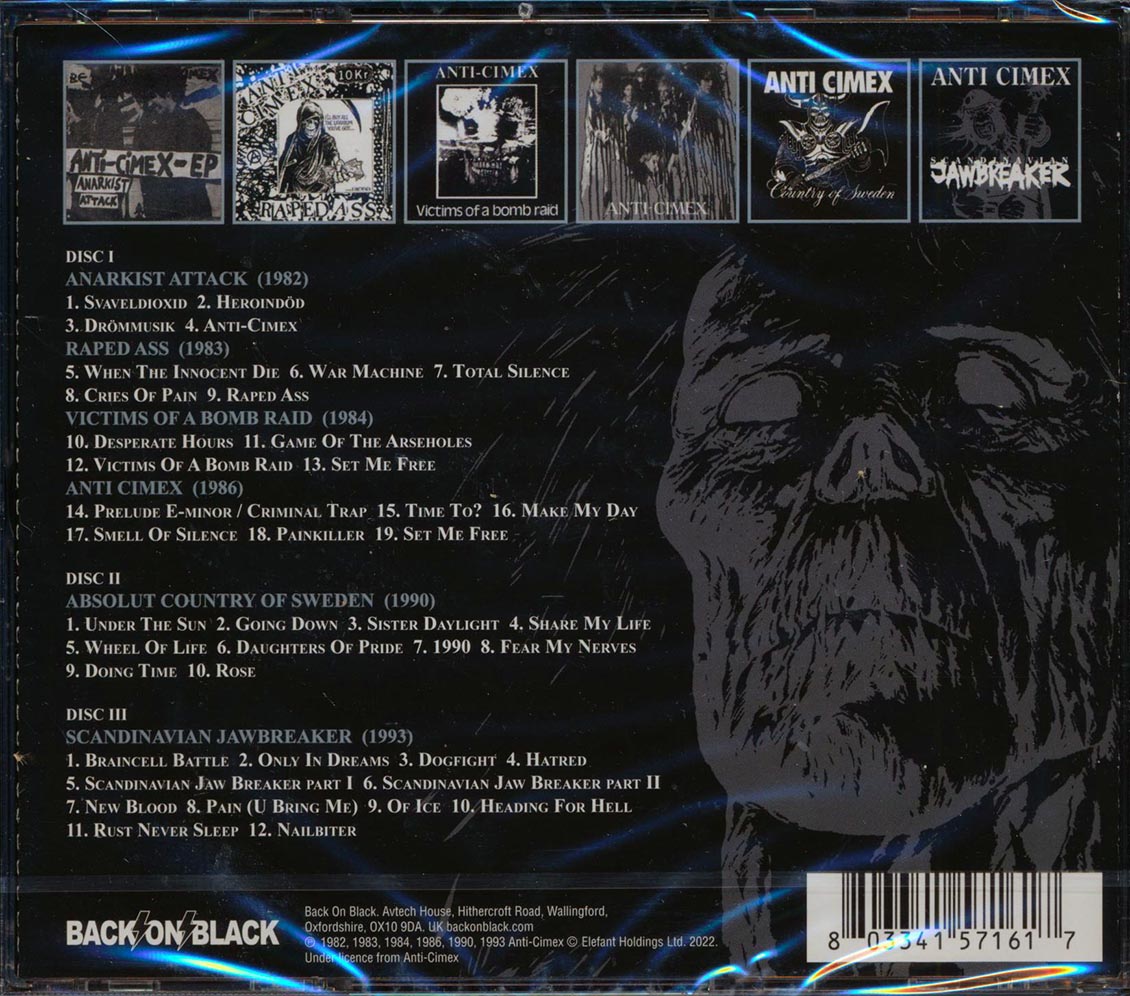Anti Cimex - Victims Of A Bomb Raid (41 tracks) (3xCD) Music CD