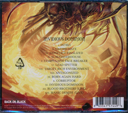 Malevolent Creation - Invidious Dominion Music CD