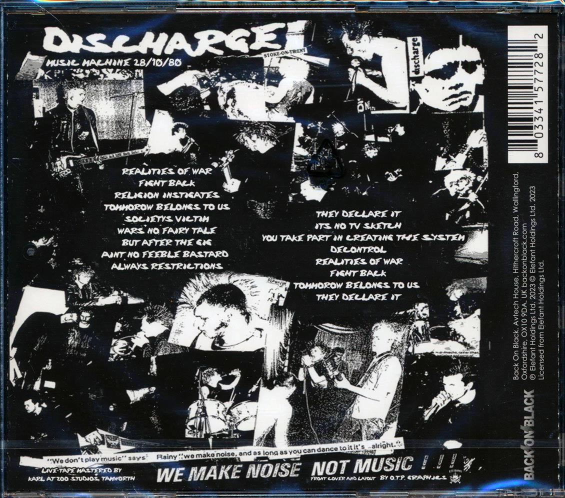 Discharge - Live At The Music Machine 1980 (incl. 8-page booklet) Music CD