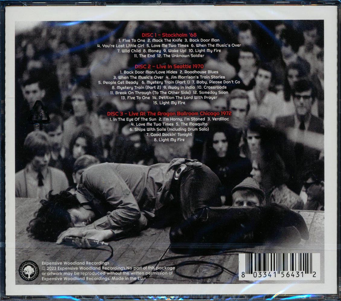 The Doors The Broadcast Collection Stockholm 1966 + Seattle 1970 + Chicago 1972 35 tracks 3xCD Music CD