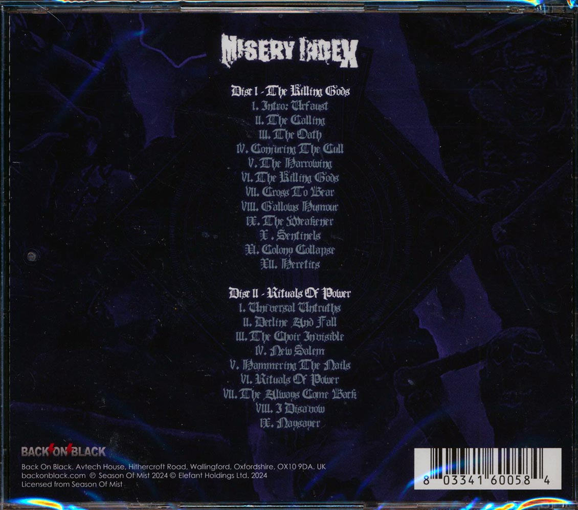 Misery Index - The Killing Gods + Rituals Of Power (2 albums on 2 CDs) (2xCD) Music CD