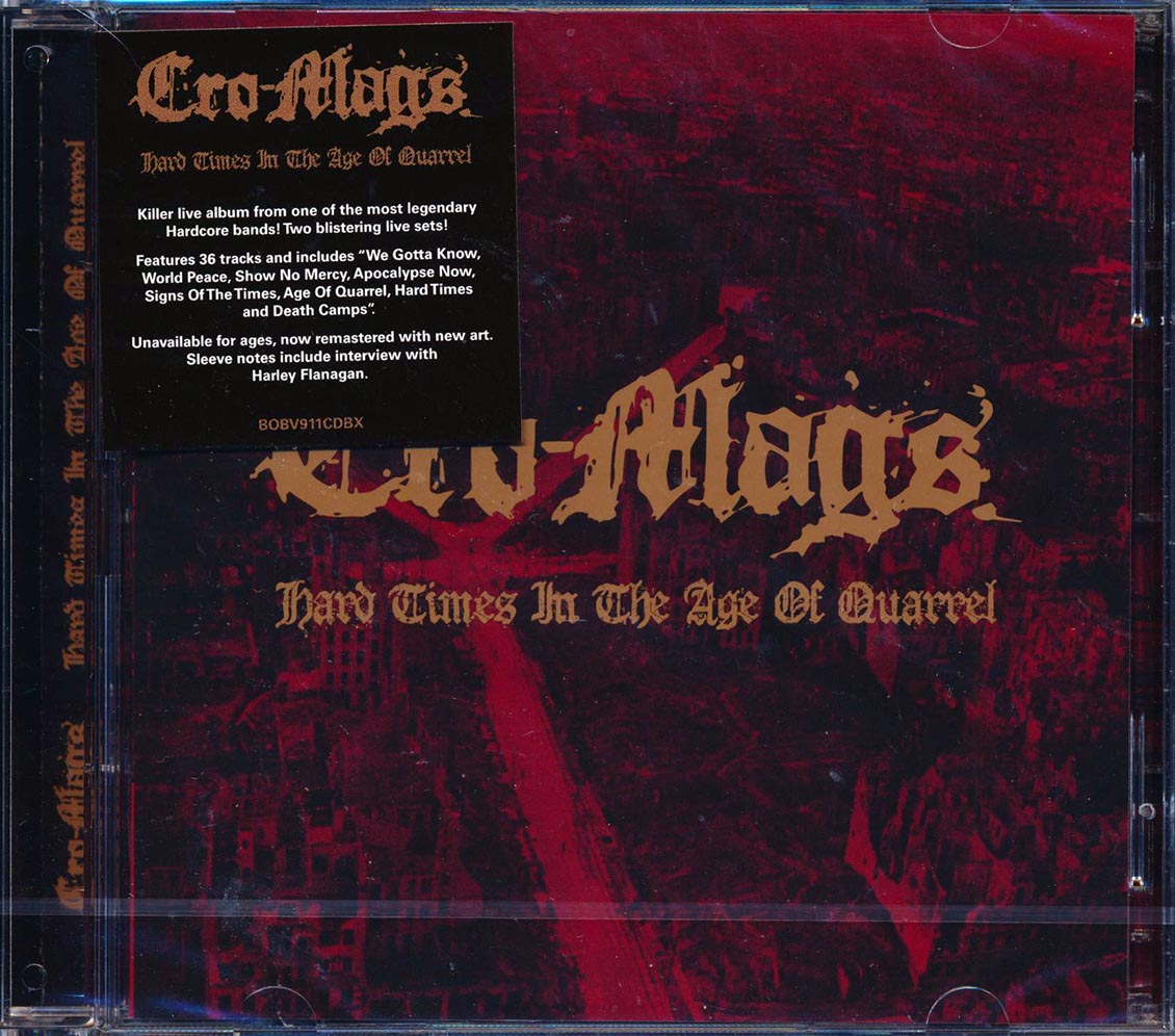 Cro Mags Hard Times In The Age Of Quarrel 36 tracks 2xCD Music CD