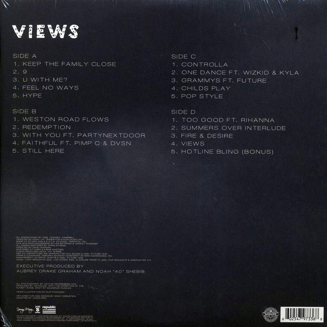 Drake - Views (2xLP) Vinyl Record