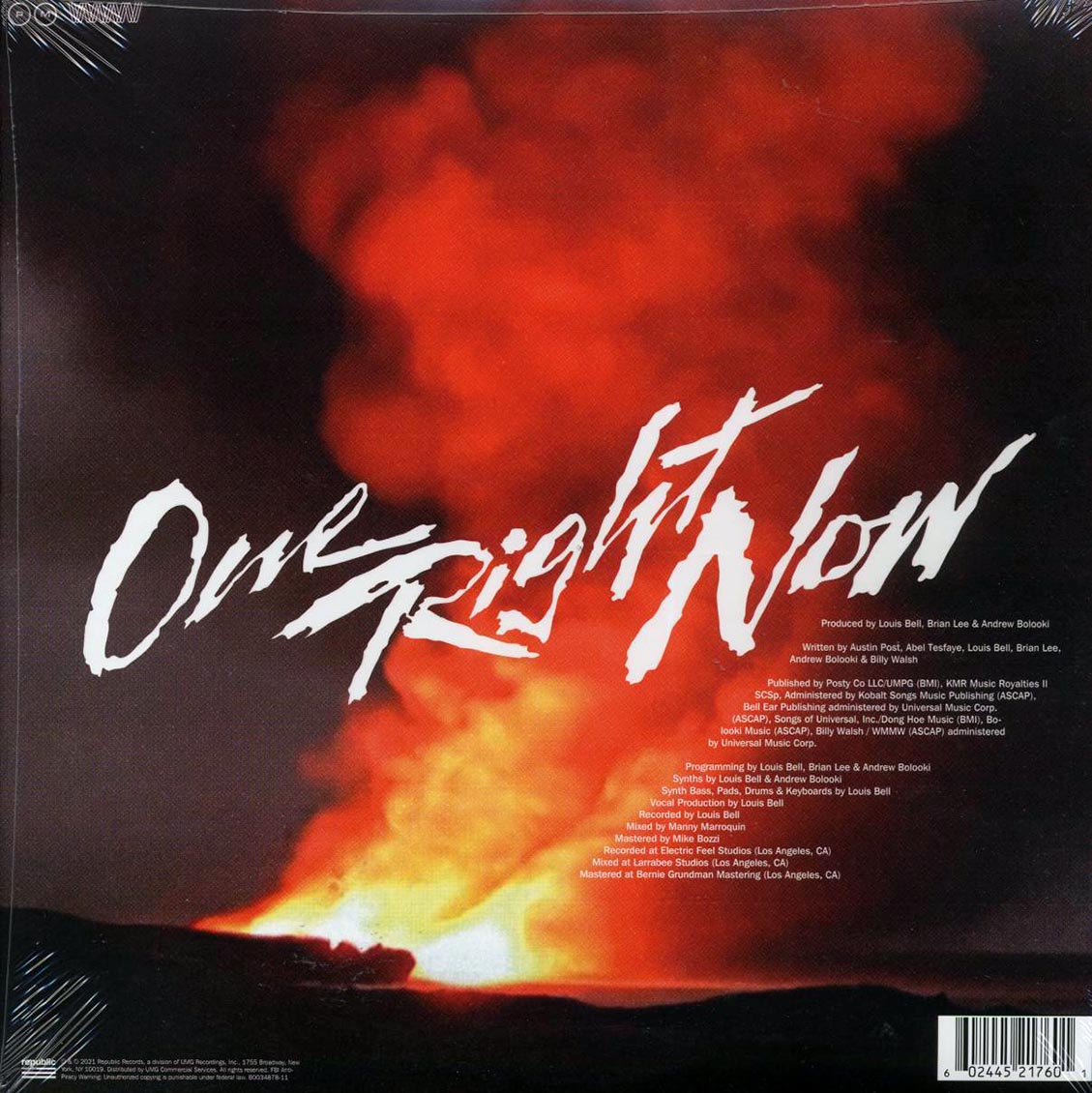 Post Malone, The Weeknd - One Right Now Vinyl Record