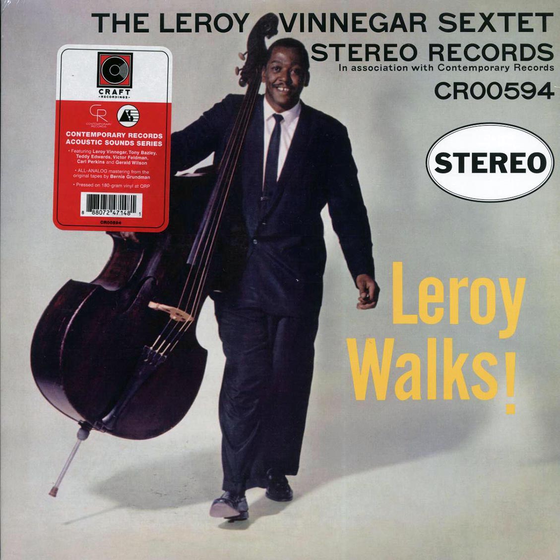 Leroy Vinnegar Sextet - Leroy Walks! (180g) Vinyl Record