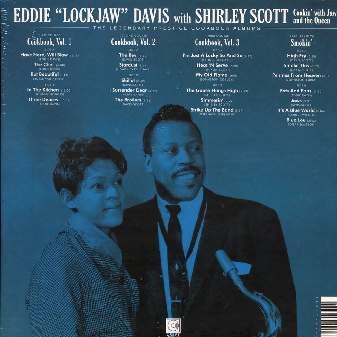 Eddie Lockjaw Davis, Shirley Scott - Cookin' With Jaws And The Queen: The Legendary Prestige And Cookbook Albums (slipcase box set) (4xLP) (box set) (180g) Vinyl Record