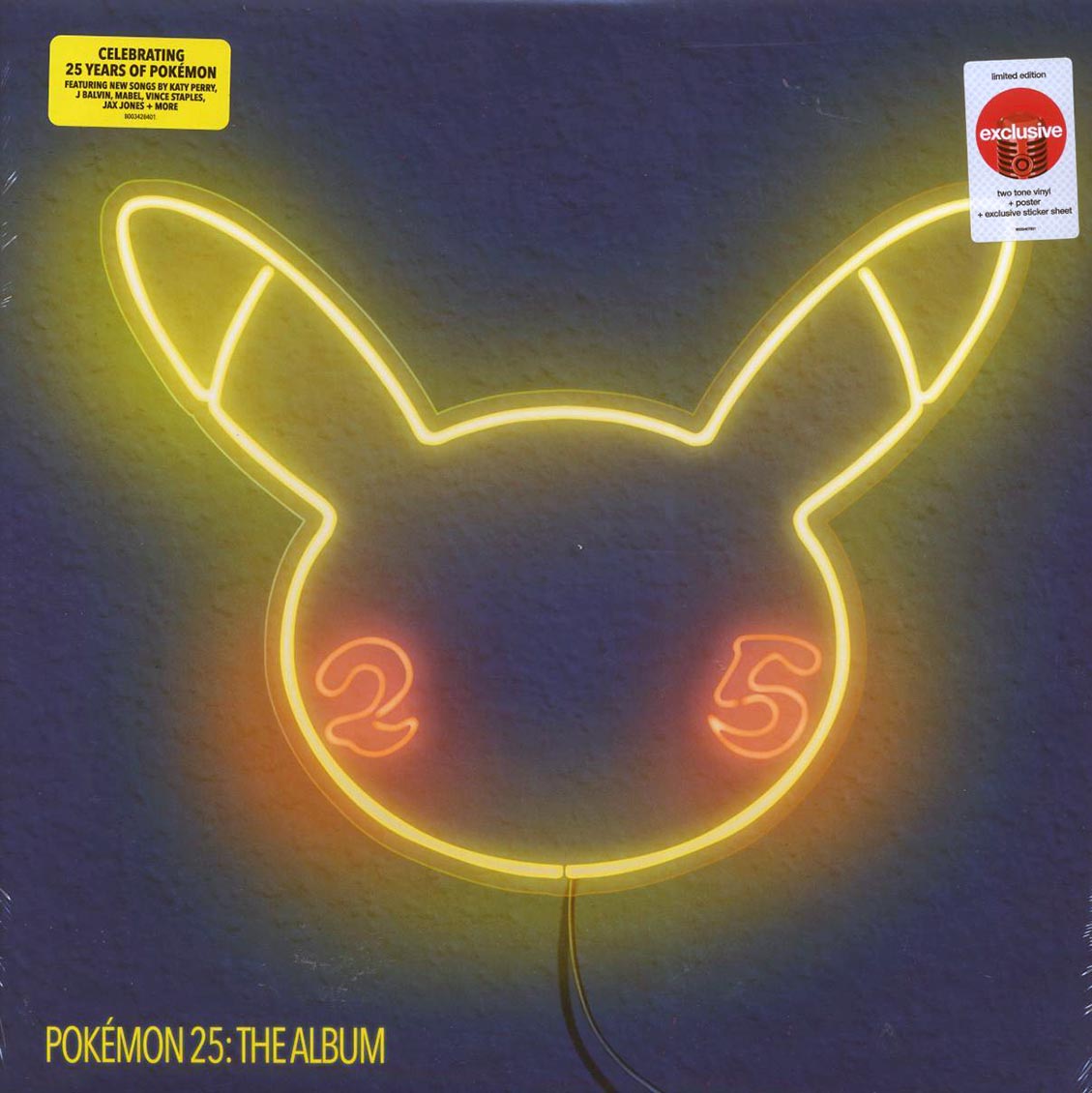 Katy Perry, Post Malone, Mabel, J Balvin, Etc. - Pokeman 25: The Album (ltd. ed.) (red/white vinyl) Vinyl Record