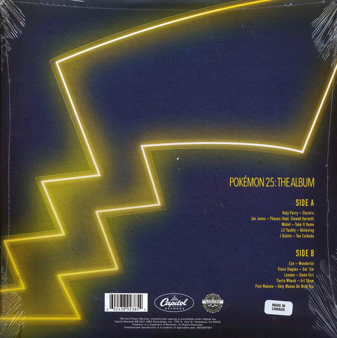 Katy Perry, Post Malone, Mabel, J Balvin, Etc. - Pokeman 25: The Album (ltd. ed.) (red/white vinyl) Vinyl Record