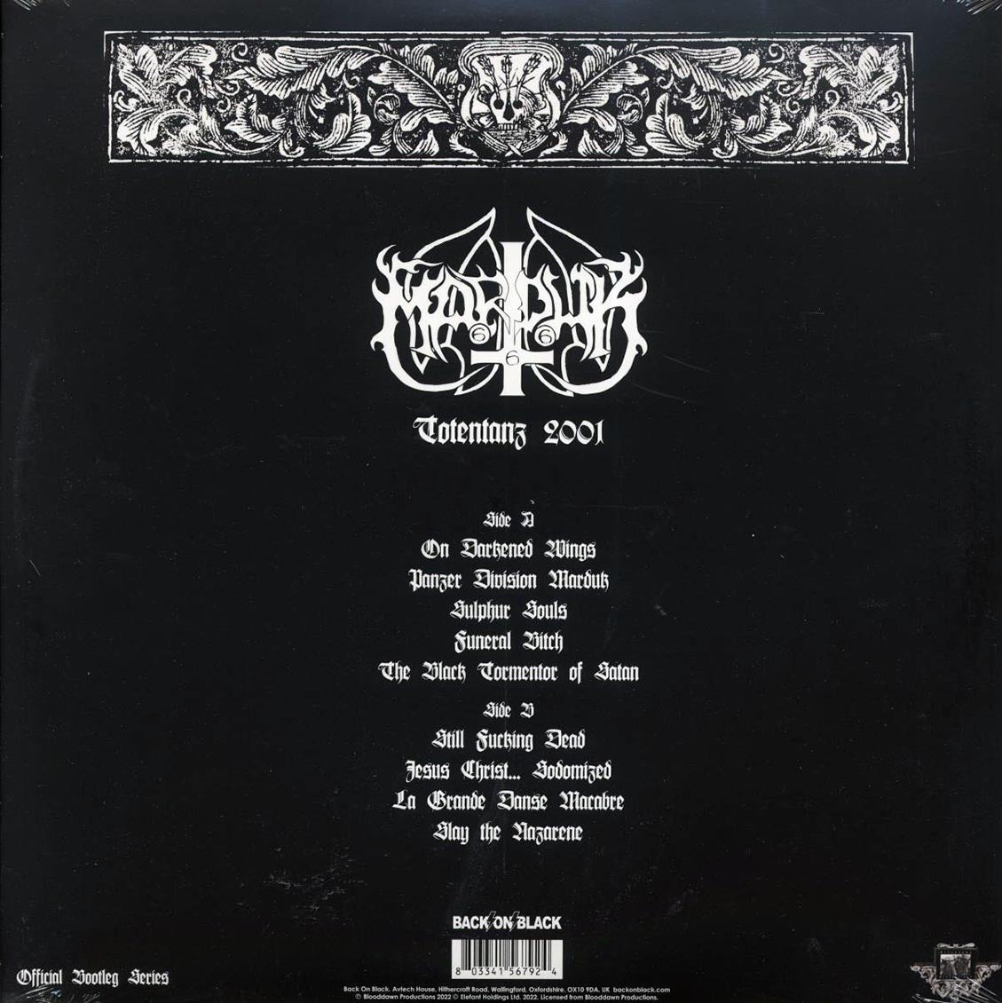 Marduk - Totentanz 2001 (ltd. ed.) (gold vinyl) Vinyl Record