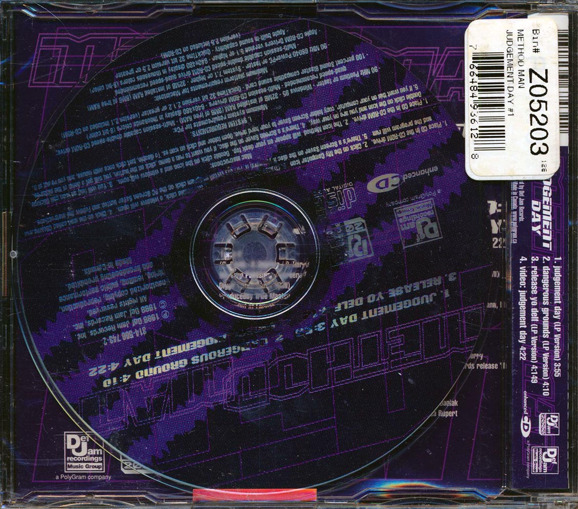 Method Man - Judgement Day Music CD