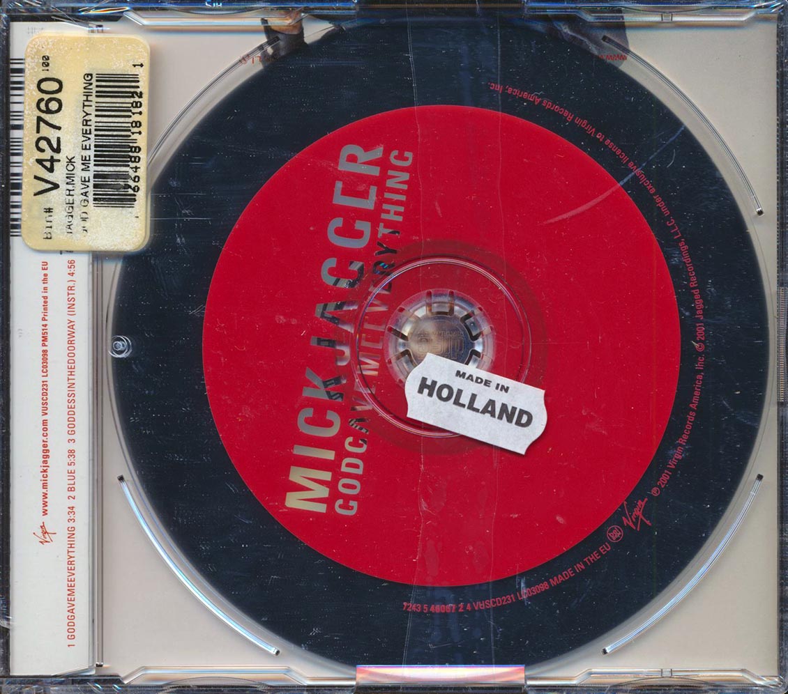 Mick Jagger - Godgavemeeverything Music CD