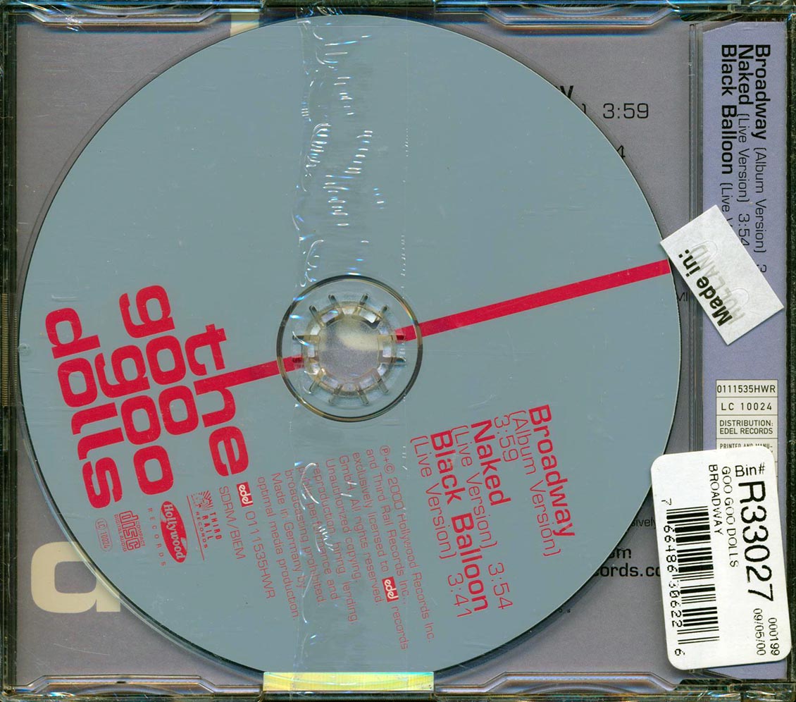 Goo Goo Dolls - Broadway Music CD