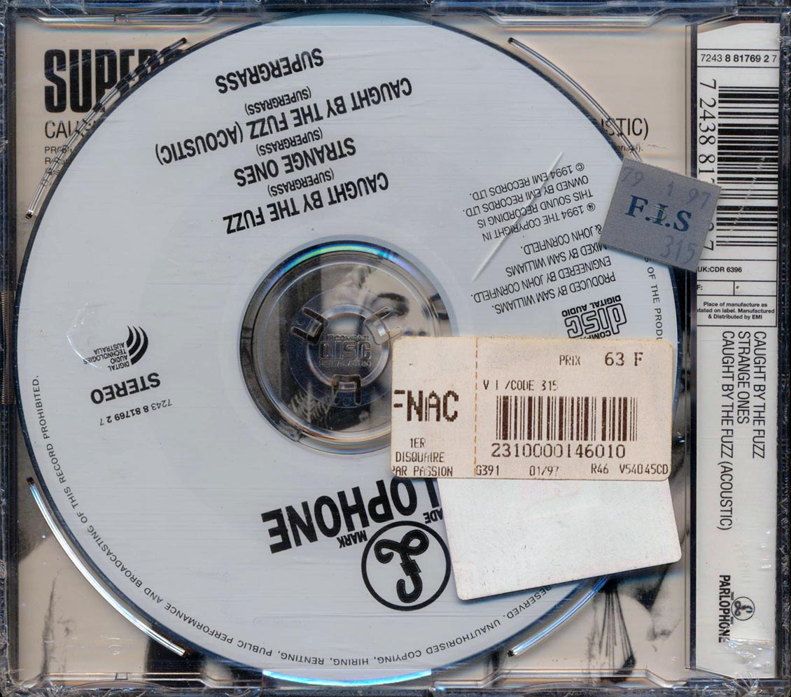 Supergrass - Caught By The Fuzza Music CD