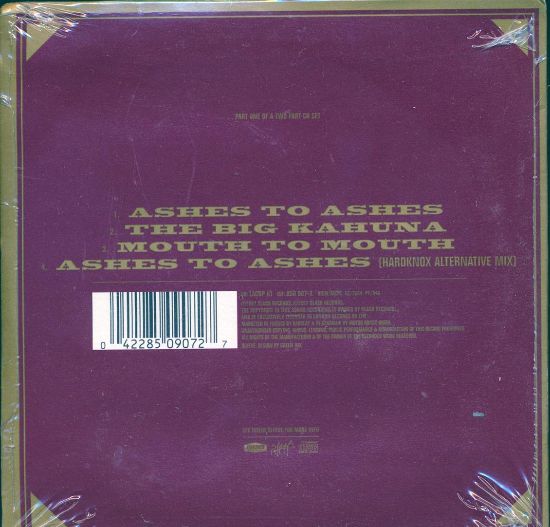 Faith No More - Ashes To Ashes Music CD
