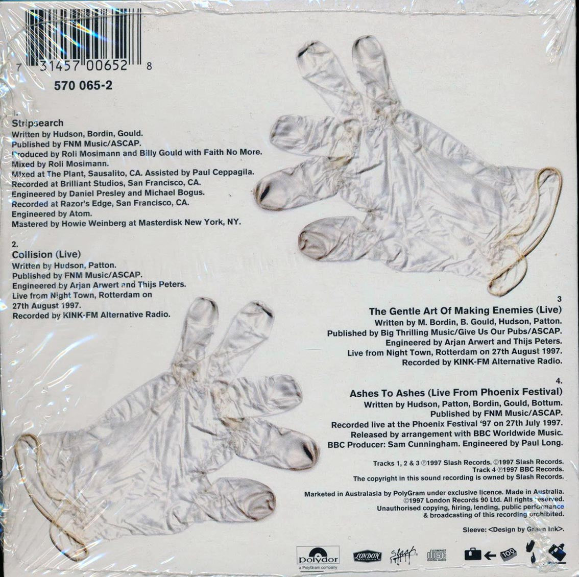 Faith No More - Stripsearch Music CD