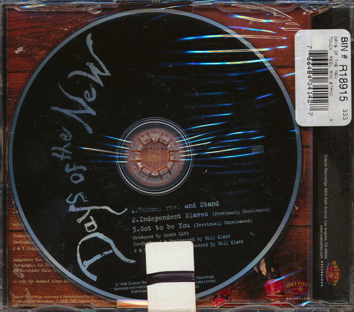 Days Of The New - Touch, Peel And Stand Music CD