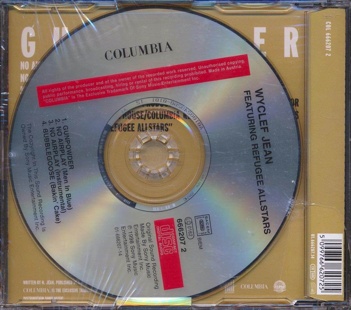 Wyclef Jean, Refugee Allstars - Gunpowder Music CD