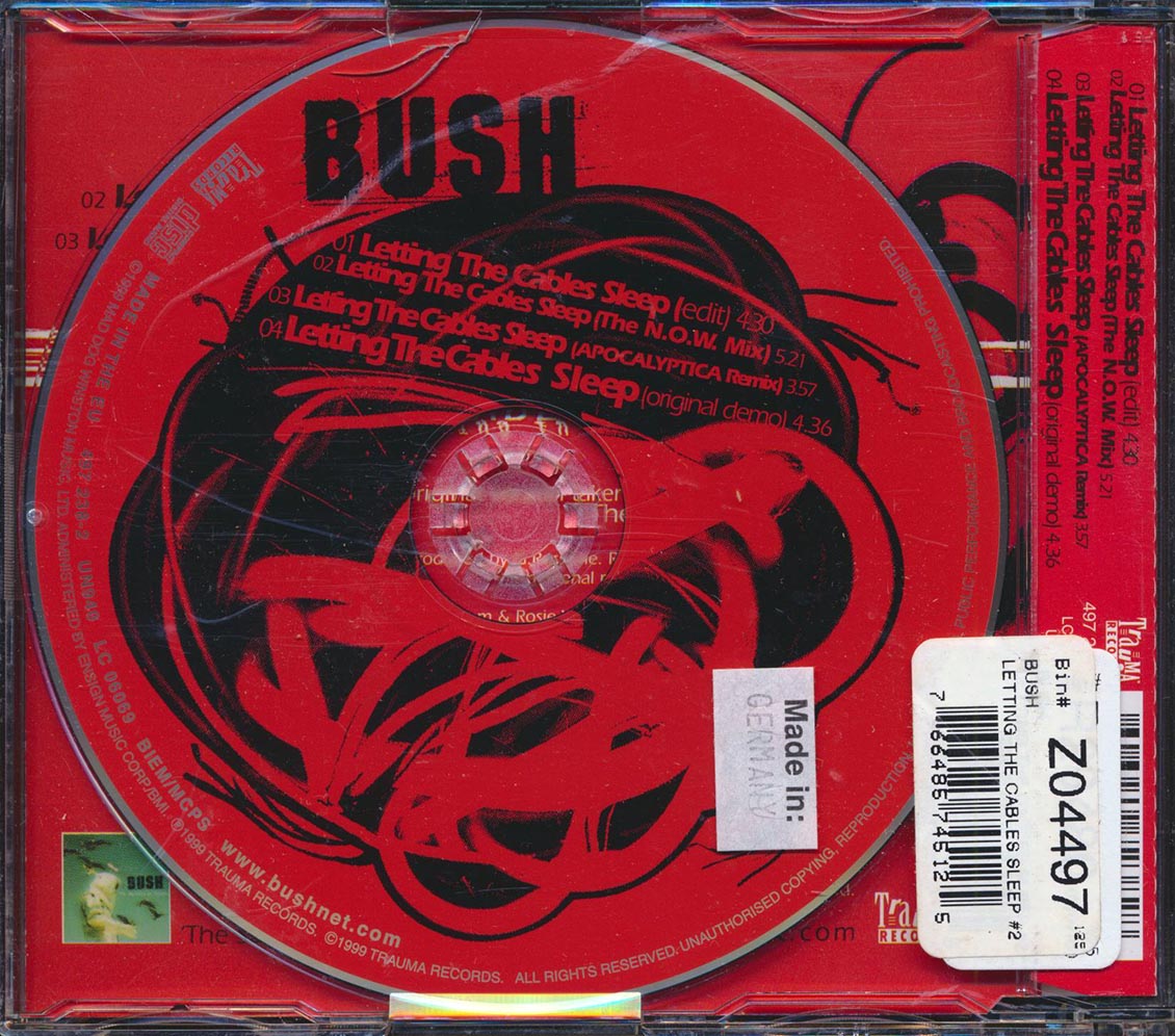 Bush - Letting The Cables Sleep Music CD
