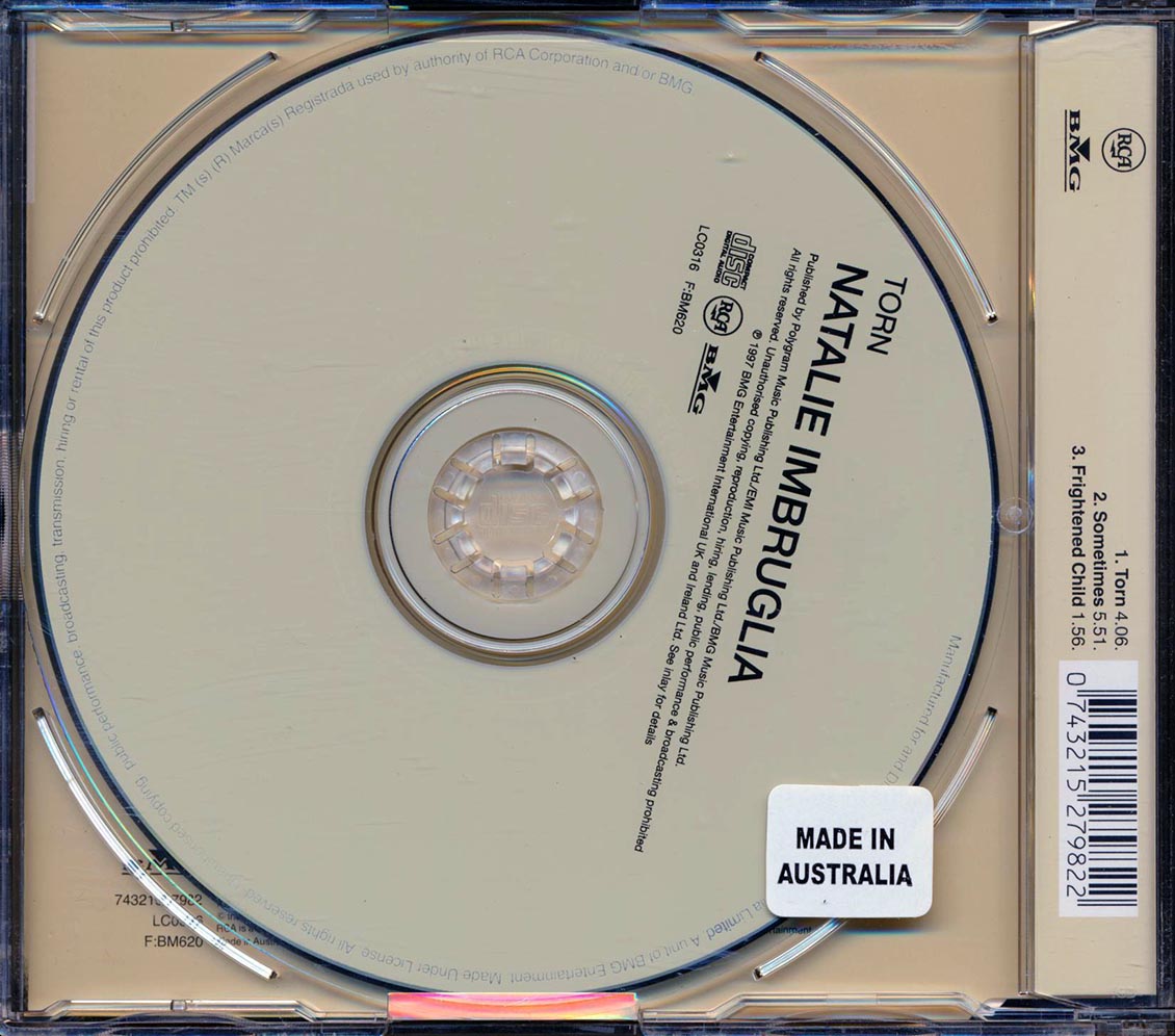Natalie Imbruglia - Torn Music CD