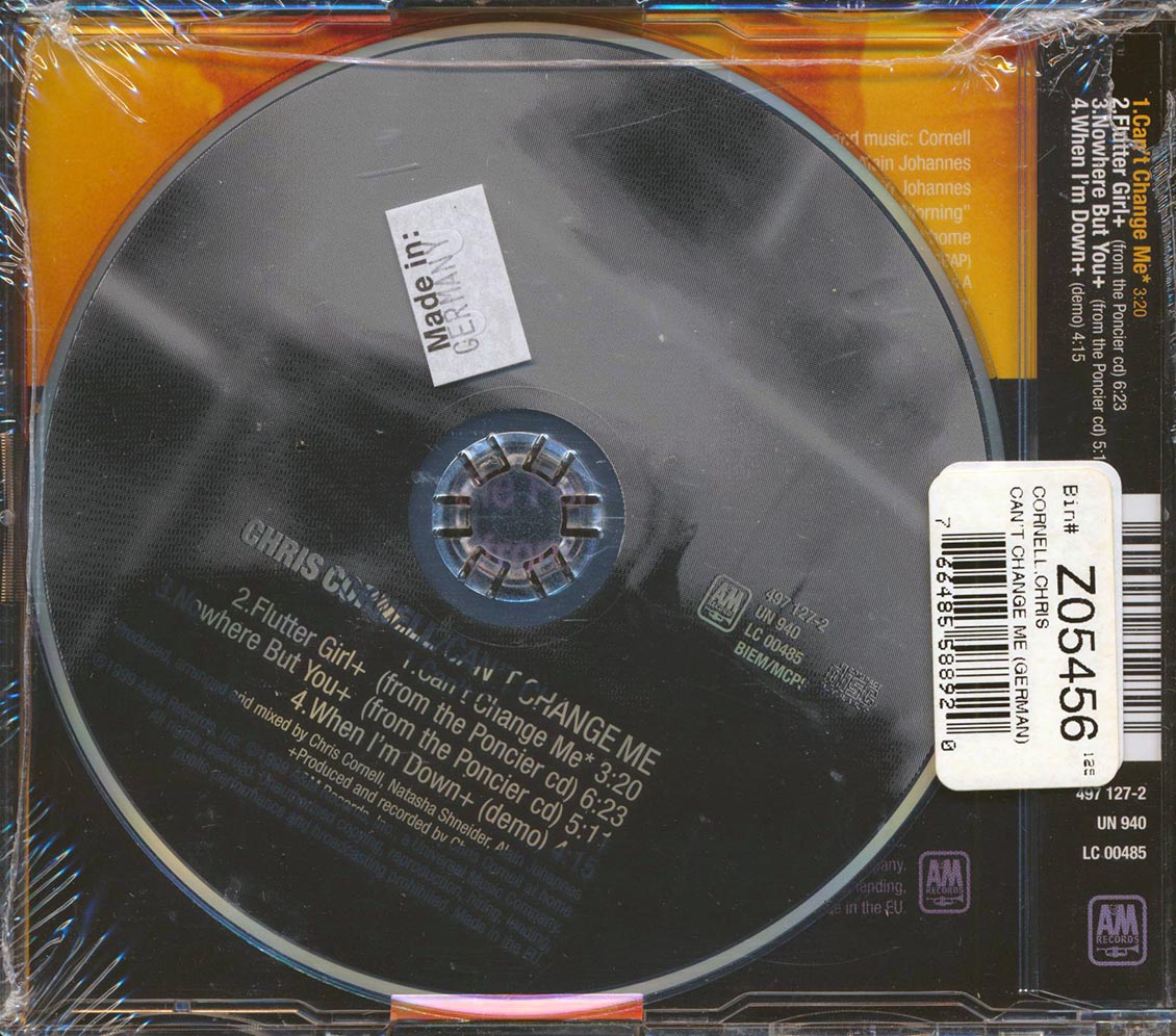 Chris Cornell - Can't Change Me Music CD