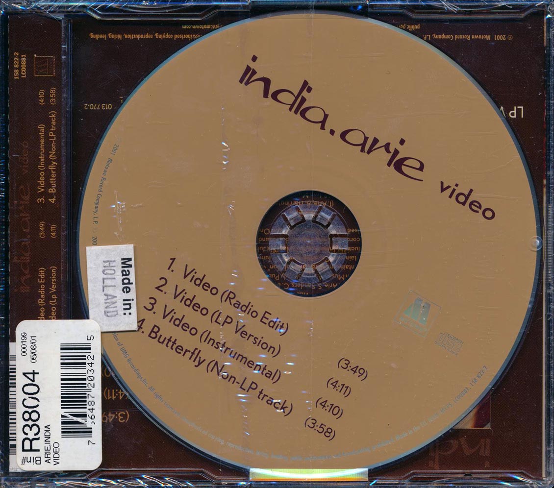 Inda.Arie - Video Music CD
