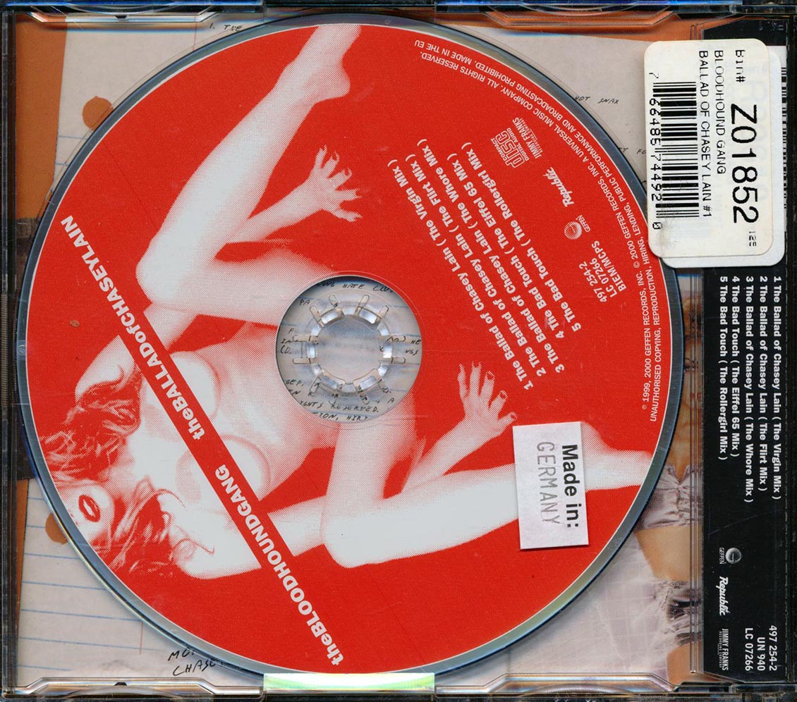 The Bloodhound Gang - The Ballad Of Chasey Lain Music CD