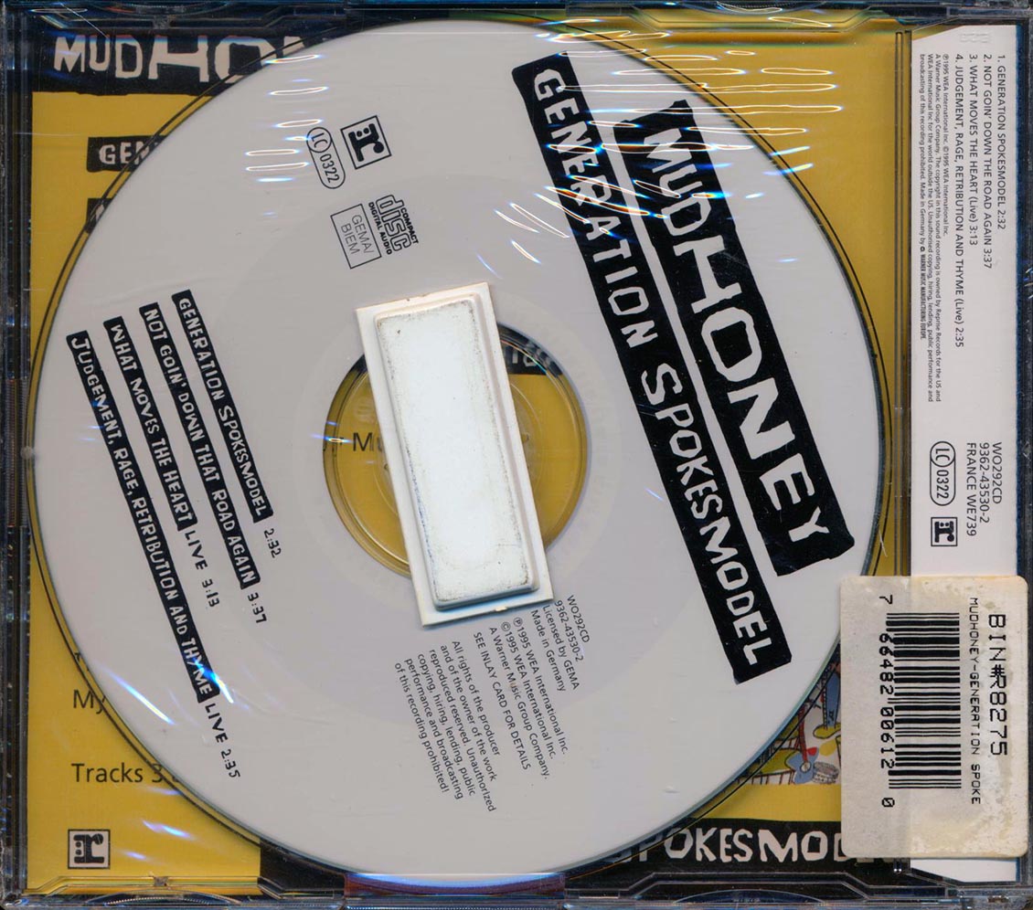 Mudhoney - Generation Spokemodel Music CD