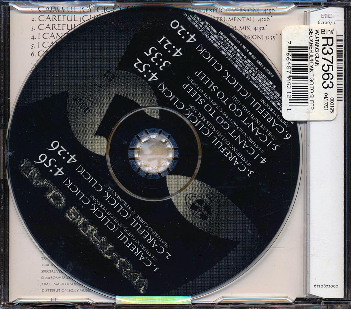 Wu-Tang Clan  - Careful (Click, Click) Music CD